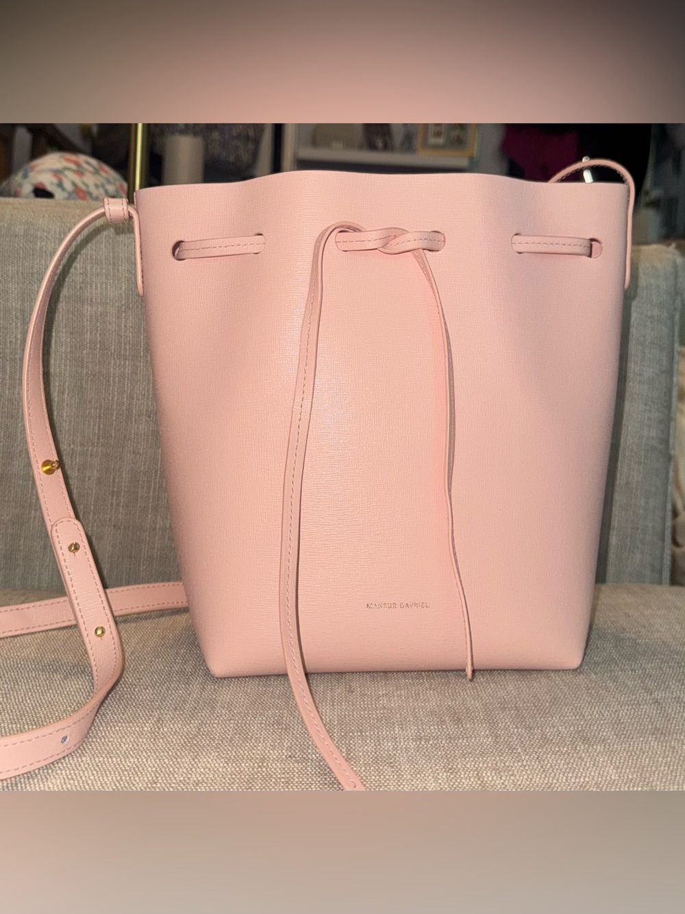 Mansur Gavriel Pink Mini Bucket Bag